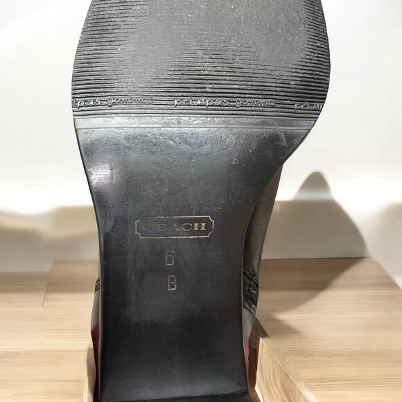 Vintage Coach J724 Evonne Leather Ankle Boot Size 6B - Picture 7 of 10